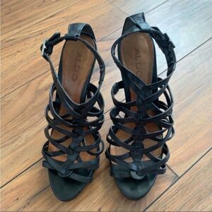 Aldo Black Cage Heel